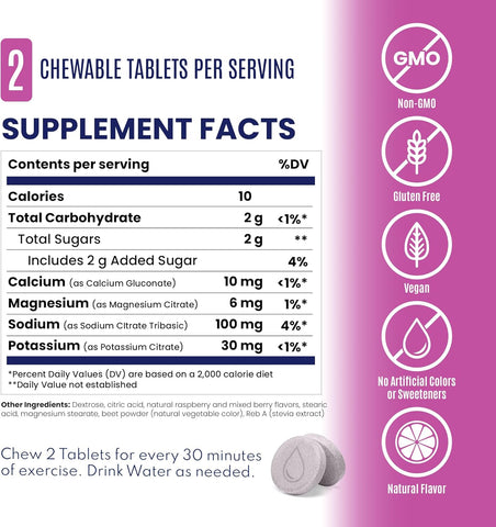 Saltstick Fastchews Mixed Berry 60 Tablets