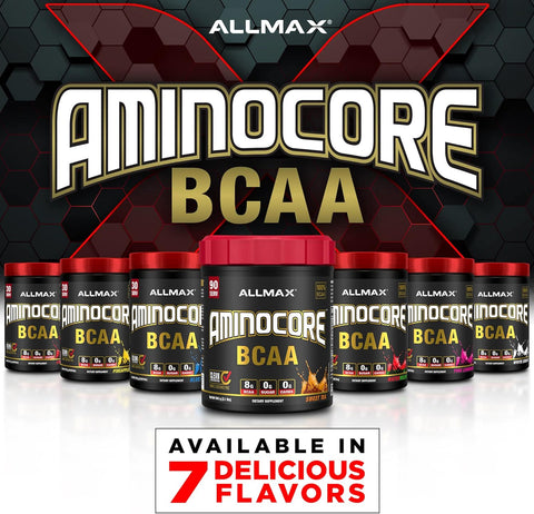Allmax Nutrition Aminocore BCAA Watermelon - 345g Sports Supplement Powder