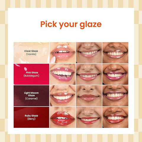 Foxtale Brightening Lip Balm With Peptides, Vitamin C & Hyaluronic Acid Clear Glaze