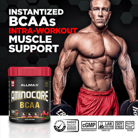Allmax Nutrition Aminocore BCAA Watermelon - 345g Sports Supplement Powder