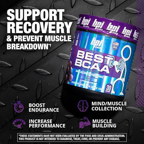 أفضل BCAA 30 جرعة عنب 300 جرام من BPI