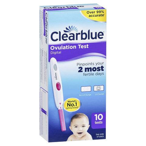 Clearblue Digital Ovulation Test Kit (OPK) - Clearblue, Proven To Help You Get Pregnant, 1 Digital Holder And 10 Tests
