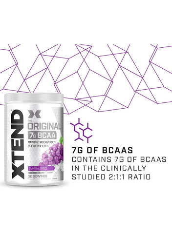 مسحوق BCAA الأصلي من XTEND بنكهة العنب الجليدي 