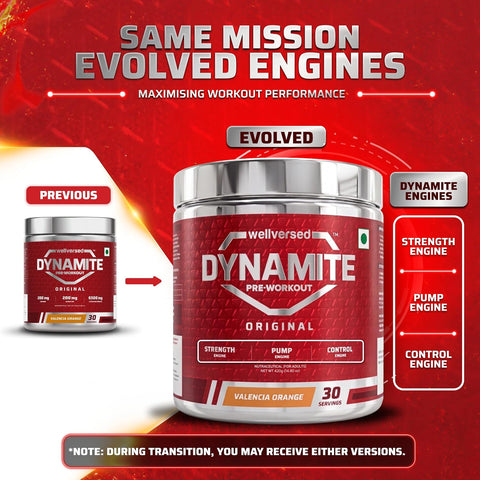 Wellcore Dynamite Pre-Workout Powder with Citrulline - Valencia Orange, 420g – image 5