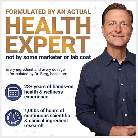 Dr. Berg Turmeric Curcumin Dietary Supplement Capsules 60 Count