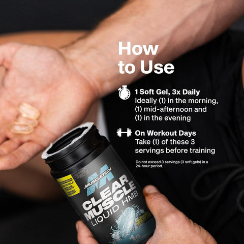 Muscletech CLEAR MUSCLE LIQUID HMB 42CT (12/CASE)NEW