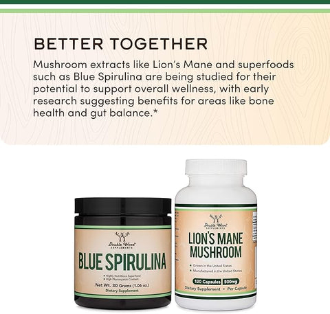 Double Wood Blue Spirulina Powder 30Gm