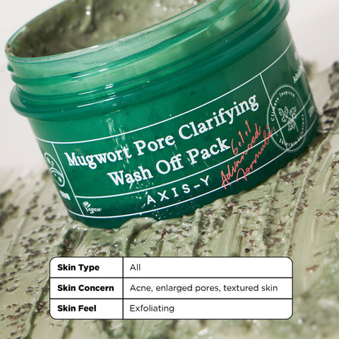 AXIS-Y Mugwort Pore Clarifying Wash Off Pack 100ml