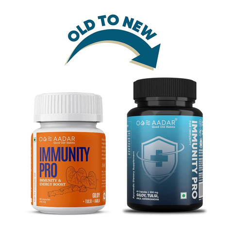 Aadar Immunity Pro Capsules - Herbal Ayurvedic Supplement, 60 Count