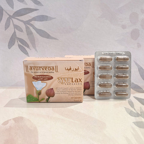 Ayulax Capsules 30, Herbal Laxative