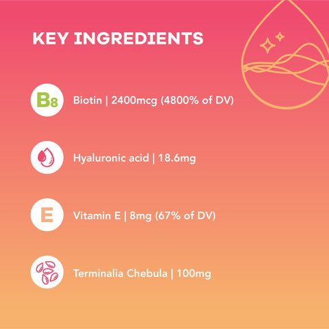 Nutrilli Glow & Grow Vitamin Gummies - 60 vegan gummies