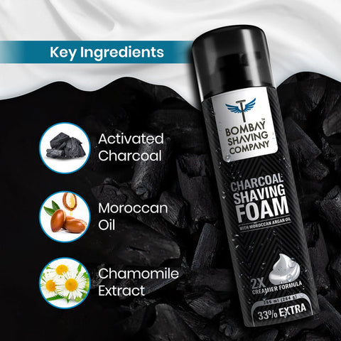 Bombay Shaving Company Charcoal Shaving Foam 264g