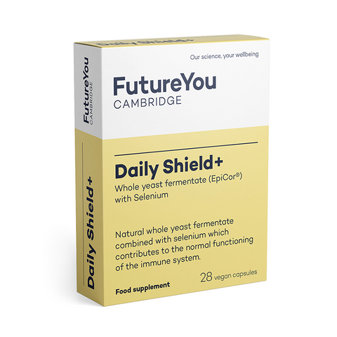 Daily Shield with EpiCor®- Easy to Absorb Formulation - Vegan Suitable - 28 Day Supply - Developed by FutureYou Cambridge