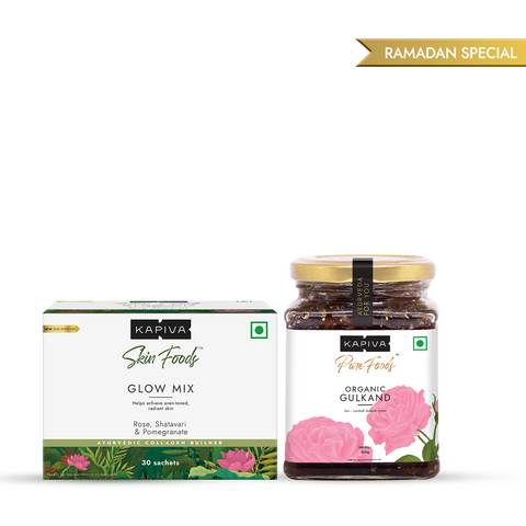 Kapiva Ramadan Special : Glow Mix + Gulkand Combo