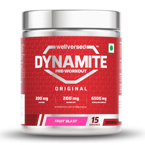Wellversed Dynamite Pre-Workout Fruit Blast (210g)