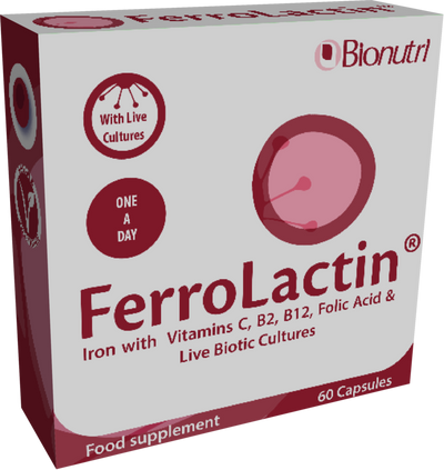 BioNutri Ferrolactin Vitamins & Minerals - 60 Capsules