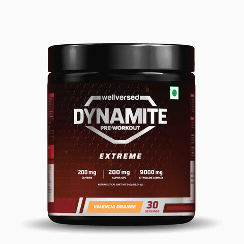 Wellversed Dynamite Pre-Workout Extreme Valencia Orange (540g)
