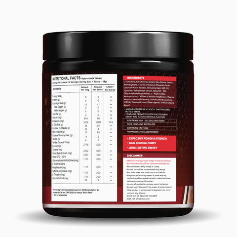 Wellversed Dynamite Pre-Workout Extreme Valencia Orange (540g)