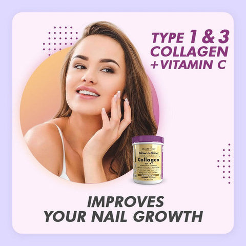 HealthyHey Collagen Gold Series with Hyaluronic Acid, Biotin & Vitamin C - No Smell - Easy to Mix - No Added Sugar 200 gm
