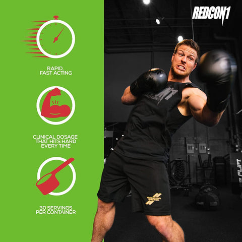 REDCON1  Total War - Pre Workout, 30 Servings, (Green Apple)