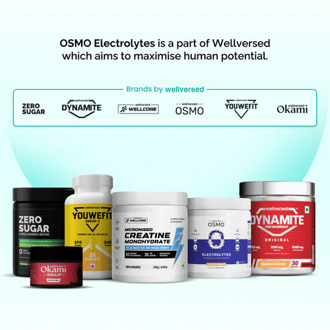 Wellversed OSMO Electrolyte Hydration Blend Valencia Orange Flavour (270g, 45 servings)