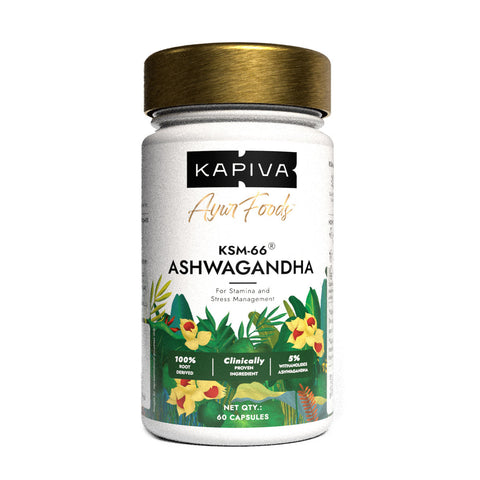 Kapiva KSM-66 Ashwagandha 60 Capsules