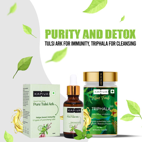 Kapiva Tulsi Ark + Triphala (Combo)