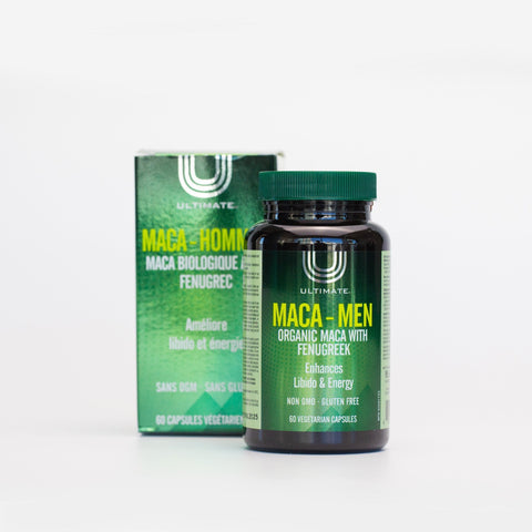 Ultimate Maca Men , Organic Maca with Fenugreek, 60 Capsules