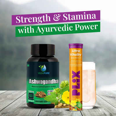 كبسولات فيدابور أشواغاندا + بليكس ألترا فيتالوتي أورانج بيرست