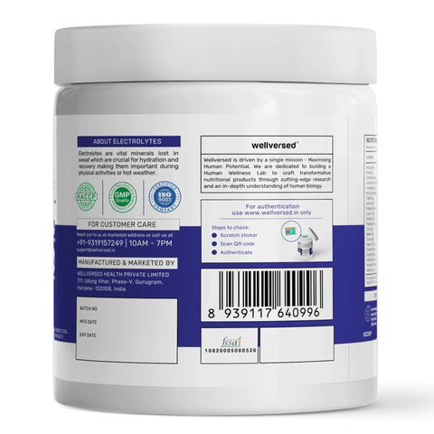 Wellversed OSMO Electrolyte Hydration Blend Valencia Orange Flavour (270g, 45 servings)