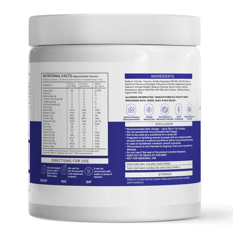 Wellversed OSMO Electrolyte Hydration Blend Valencia Orange Flavour (270g, 45 servings)