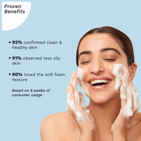 Pilgrim Korean Volcanic Lava Ash Foaming Face Wash with Built In Brush for Deep Cleansing