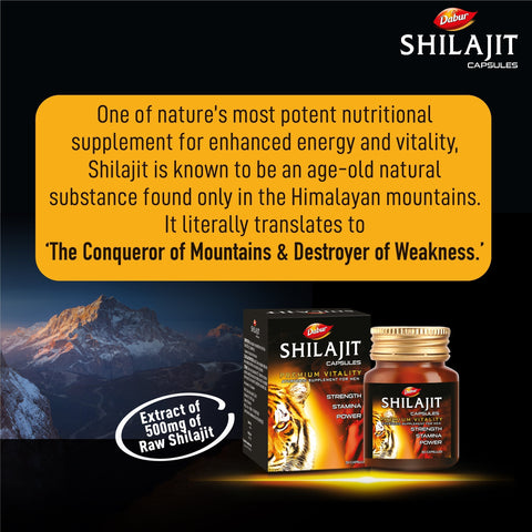 Dabur Shilajit Gold 30 Capsules