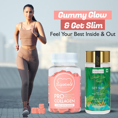 Sugarbear Pro Collagen + Kapiva Get Slim Capsules 60