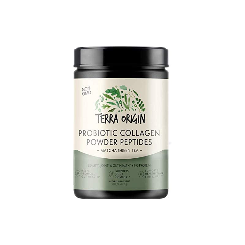 Terra Origin Collagen & Probiotics Powder (Matcha Green Tea)