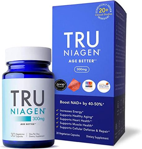 TRU NIAGEN - Vitamin B3 | Advanced NAD+ Booster | Nicotinamide Riboside NR | Increases Energy & Promotes Anti Aging