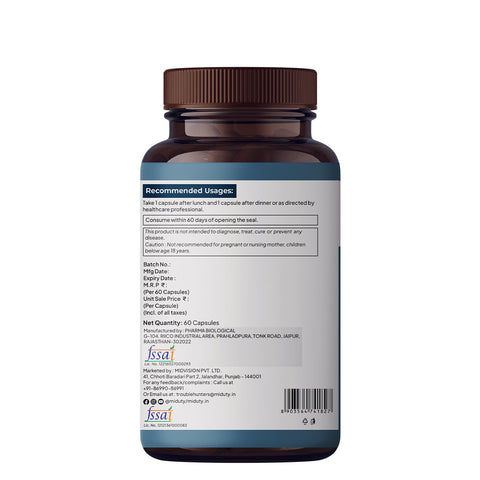 Miduty Triple Thyroid Care Supplement - 60 Capsules