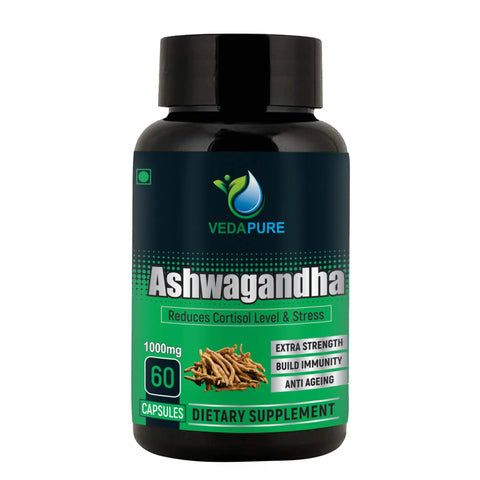 Vedapure Ashwagandha Anxiety & Stress Relief 60 Capsules