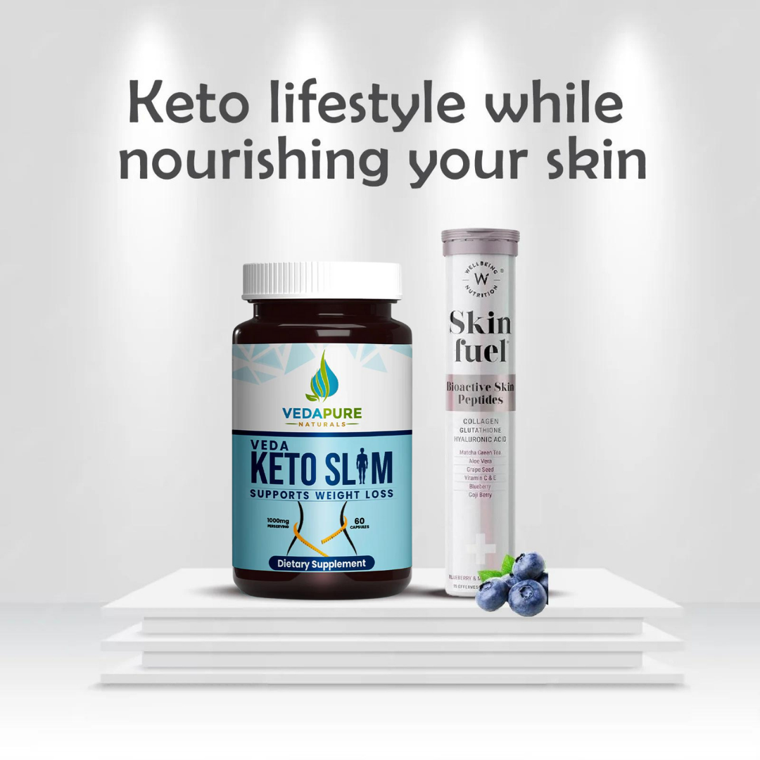 Vedapure Keto Slim and Wellbeing Skin Fuel Combo