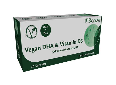 BioNutri Vegan DHA & Vitamin D3 30Caps