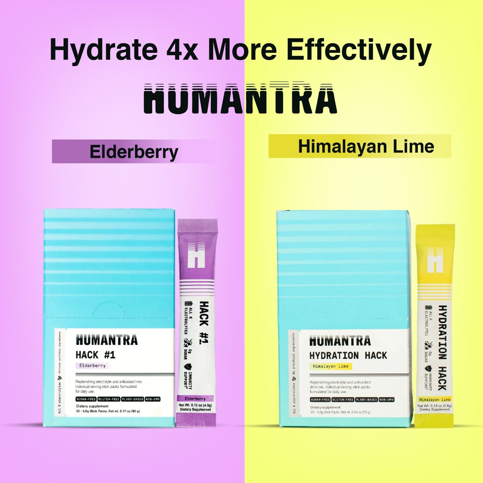 Buy Humantra Electrolyte Elderberry 90g and Humantra Electrolyte ...