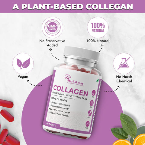 Herbal max Collagen 60 Tablets 800Mg