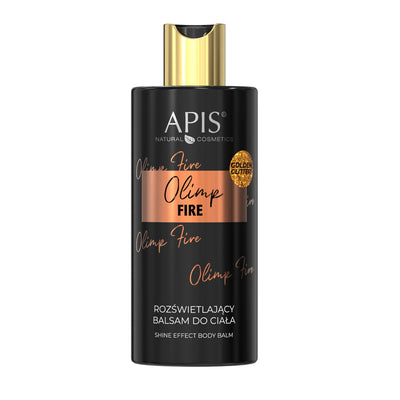 بلسم الجسم Apis Olimp Fire Shine Effect مع جزيئات ذهبية 300 مل