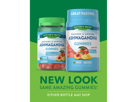 Nature's Truth Ashwagandha Gummies 60 Tropical Flavor Gummies