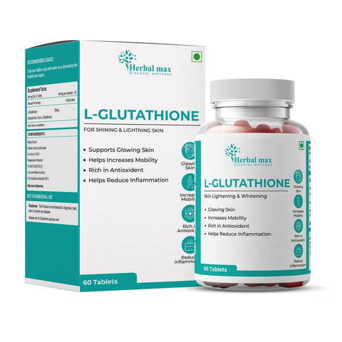 Herbal max L Glutathione 100mg 60 Tablets