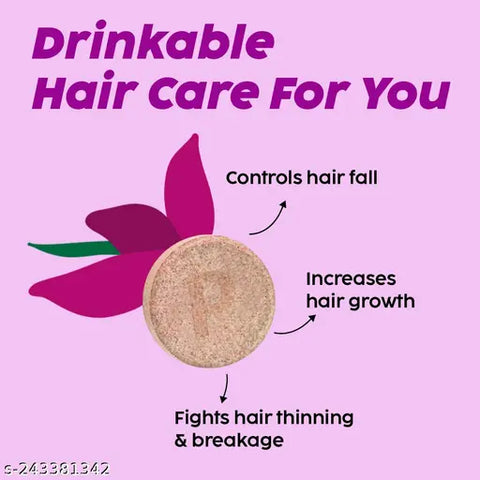 Plix Beauty Combo   Heavenly Hair and Glowy Skin For Skin glow and Long Lustrous Strong Hair 15 Effervescent Tablets   Pack of 4