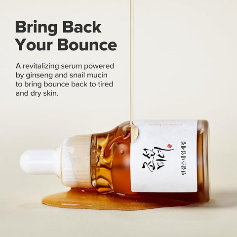 Beauty of Joseon Revive Serum - Snail Mucin & Ginseng Peptide Face Moisturizer, 30ml