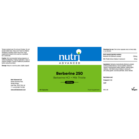 Nutri Advanced Berberine 250, 60caps