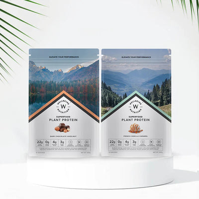 مجموعة نكهات البروتين النباتي من Wellbeing Nutrition Superfood