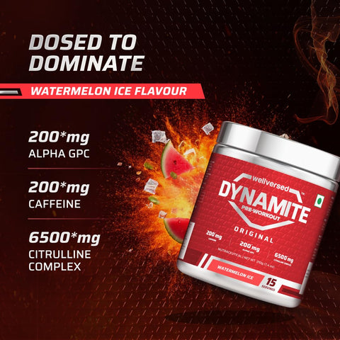 Wellversed Dynamite Pre-Workout Watermelon Ice (420g)
